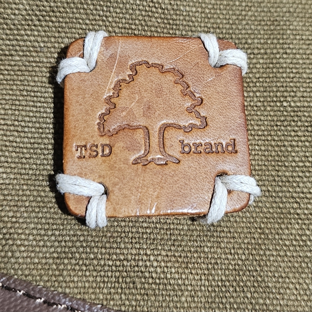 TSD Brand Redwood Canvas Shoulder Bag Crossbody - Picture 5 of 9